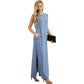 🔥SUMMER SALE 49% OFF⏰NEW CASUAL LOOSE SPLIT WRINKLE-FREE MAXI DRESS-2