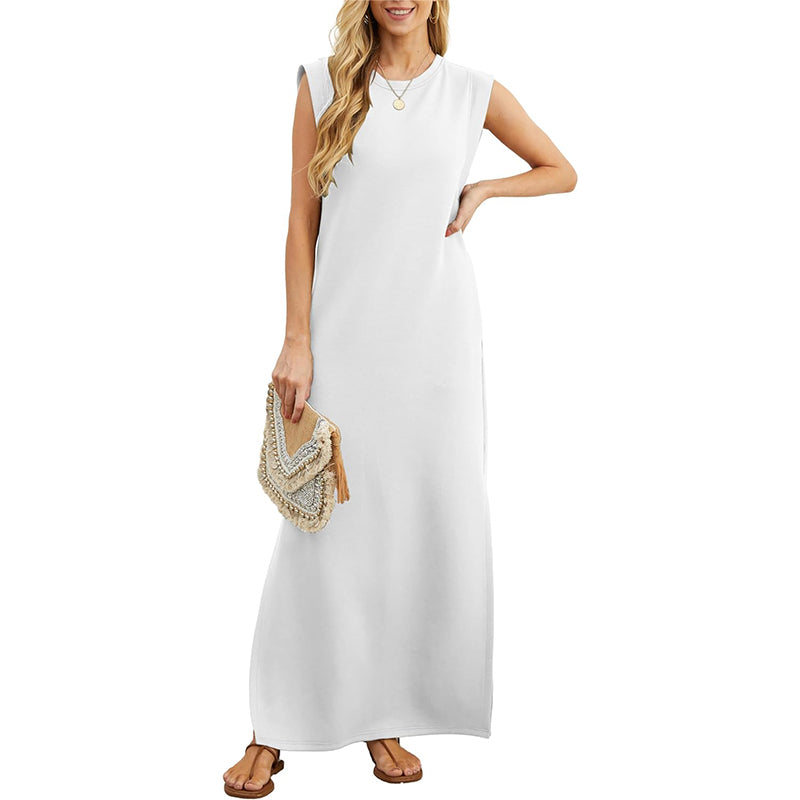 🔥SUMMER SALE 49% OFF⏰NEW CASUAL LOOSE SPLIT WRINKLE-FREE MAXI DRESS-4