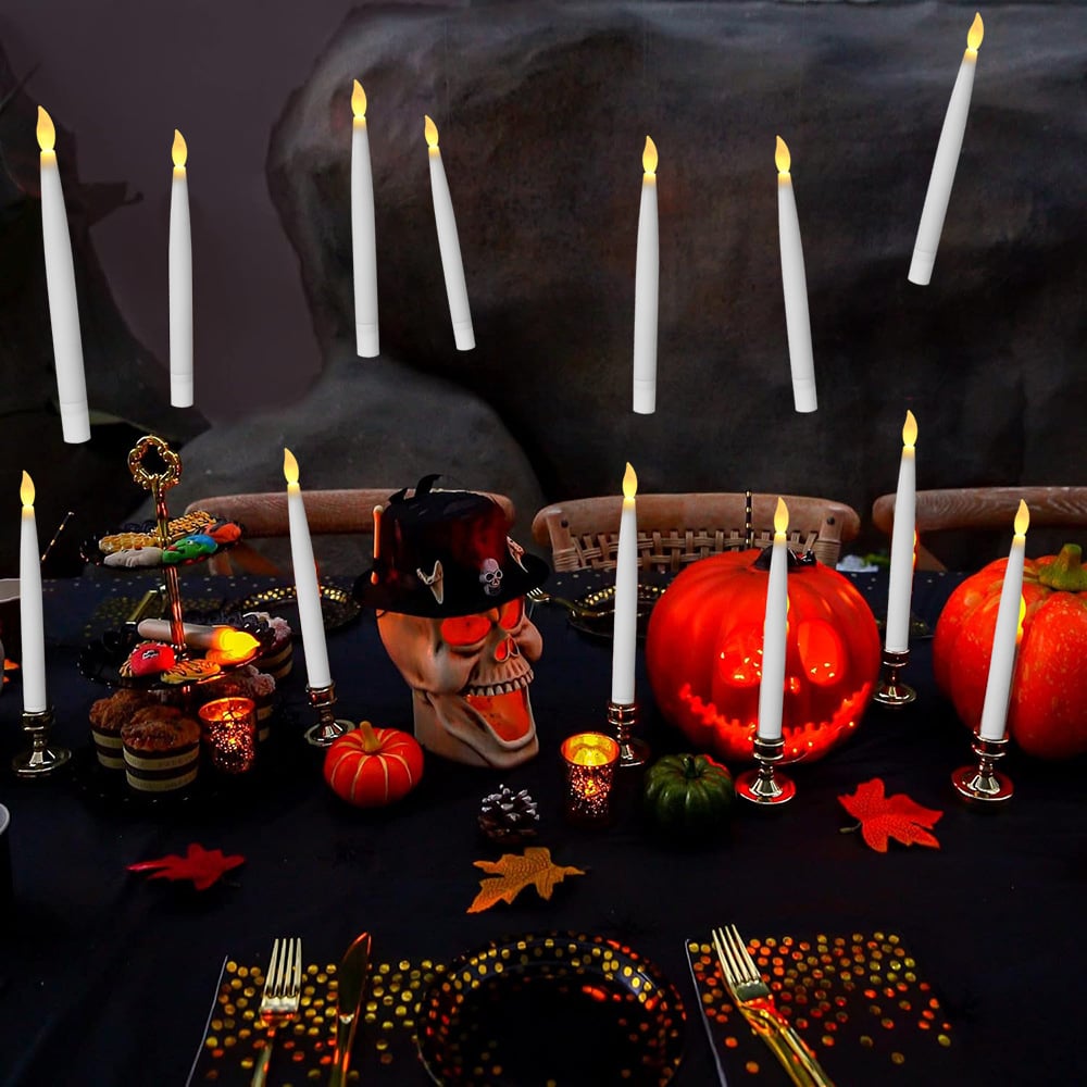 😮Hot Sale 49% Off🎁Halloween Decorations-Floating Candles with Wand🔥-1