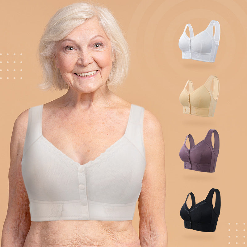 🔥Summer Sale 49% Off🌹Front Closure Breathable Bra for Seniors🎀