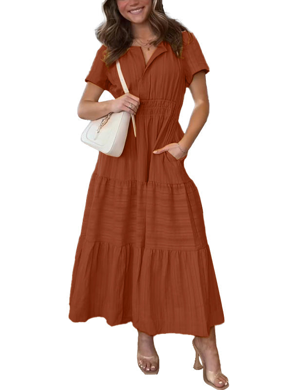 🔥Summer Promotion 49% OFF - 💃Women's Boho A-line Flowy Maxi Dress-5