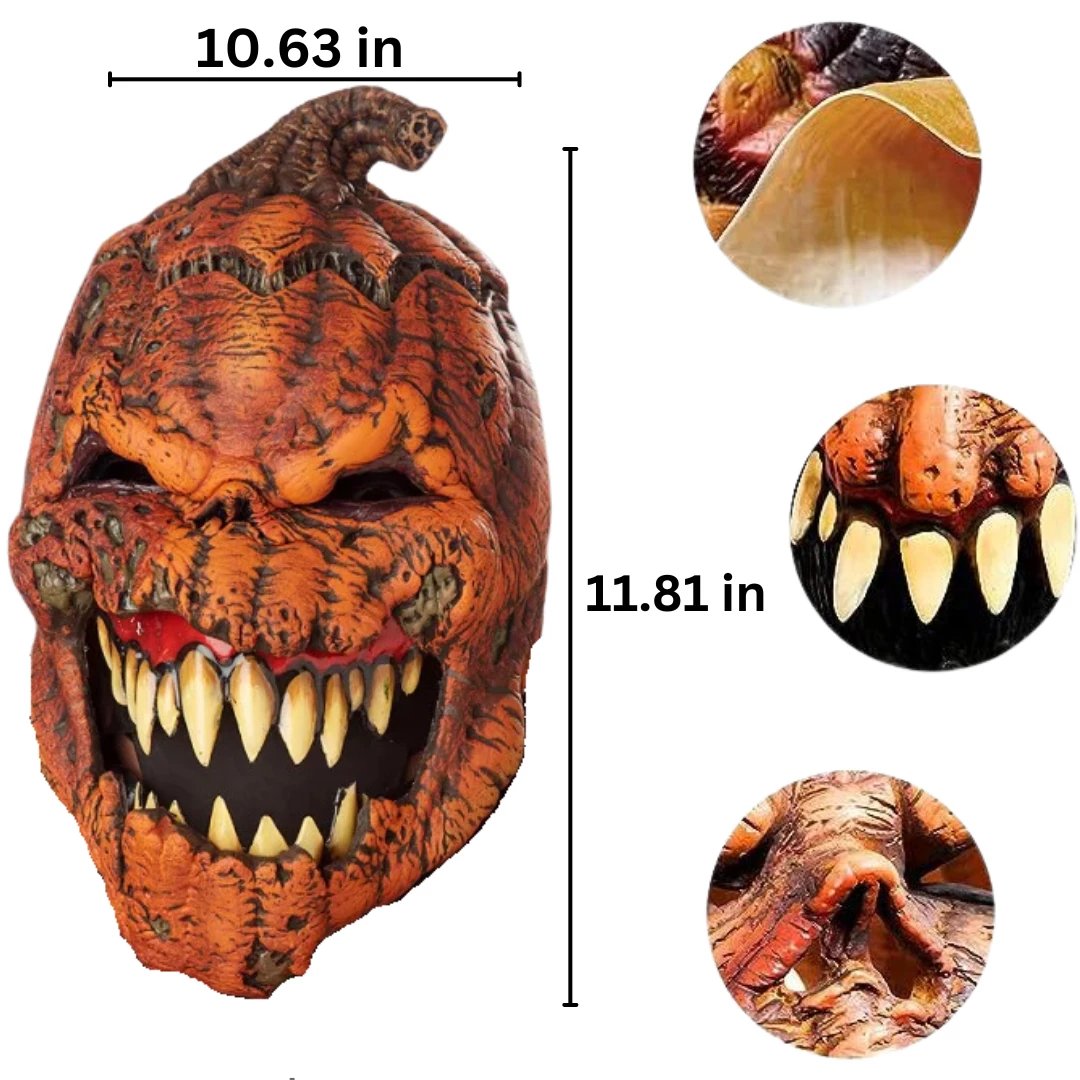 🔥Hot Sale 49%🎃Pumpkin Mask With a Movable Jaw🎃-6