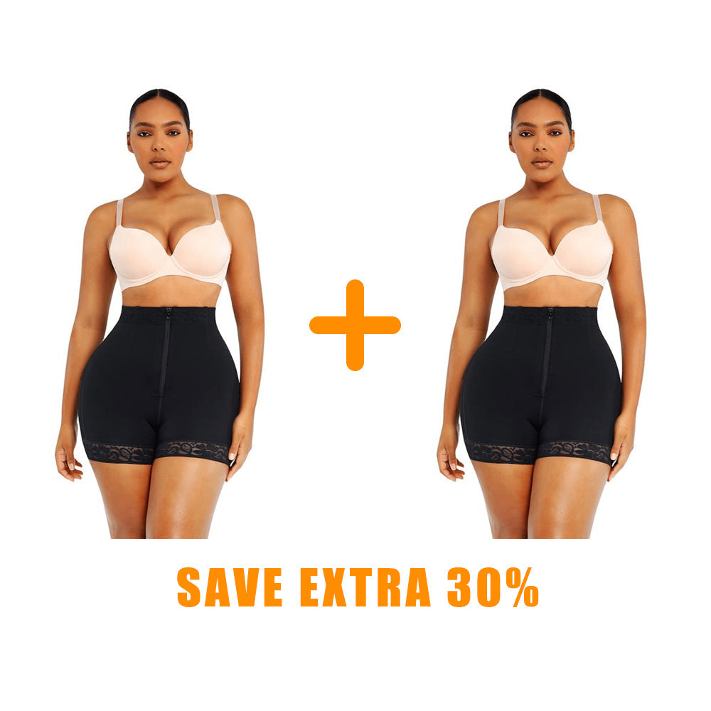 💞LAST DAY SALE 49% OFF💞Lace Steel Boned Butt Enhancer Shorts Shapewear💃🏽-19