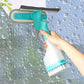 💦HOT SALE 49% OFF✨4-In-1 Glass Cleaner Scraper-Combines A Wiper, Scraper, Brush And Spray Bottle-4