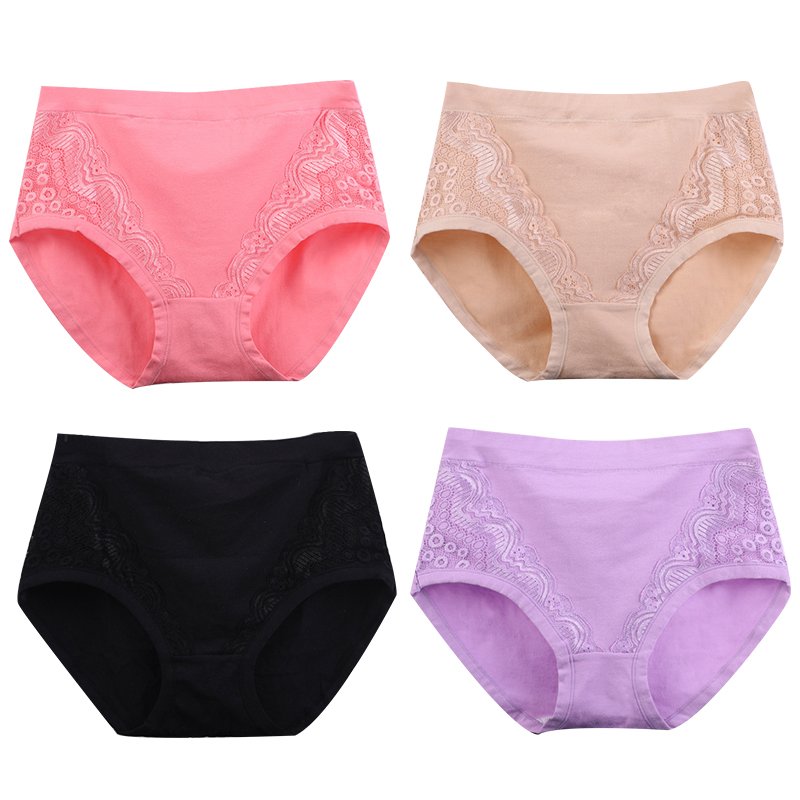 🩷✨️LAST DAY PROMOTION - BUY 1 GET 2 FREE!!🩷✨️2024 Plus Size High Waist Leak Proof Cotton Panties-1