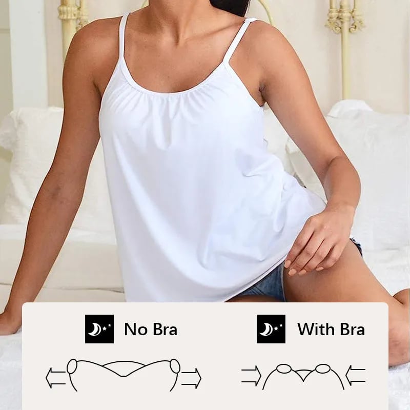 🏆HOT SALE 49% OFF - Loose-fitting Tank Top With Built-in Bra-13