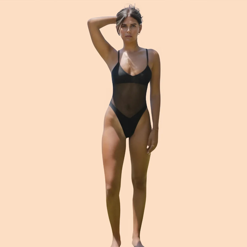 👙Summer Promotion 49% OFF❤️‍🔥 Tan-Through One-Piece Swimsuit💕-7