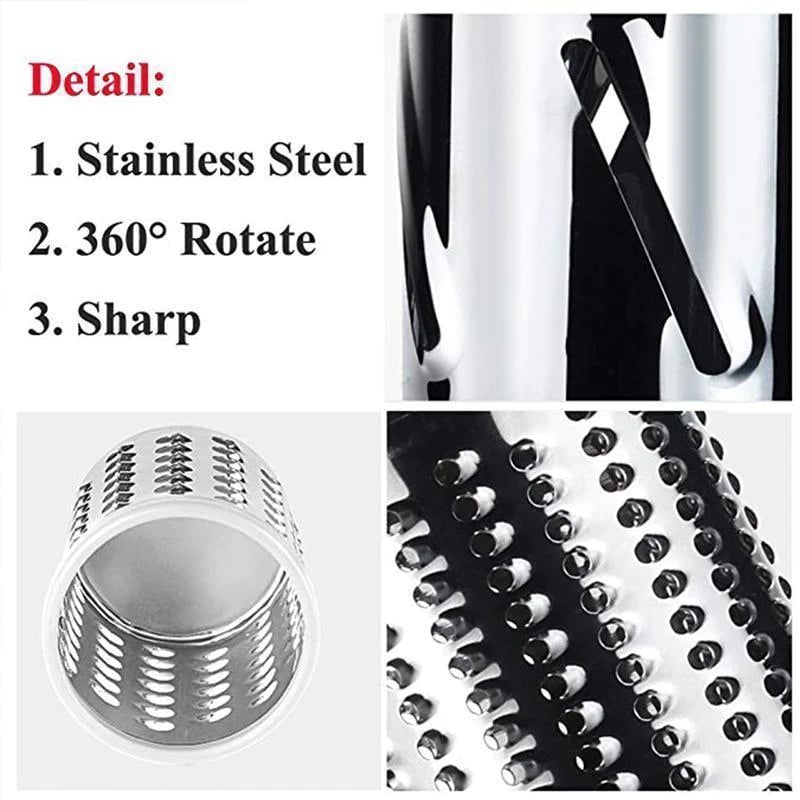 🧑‍🍳Kitchen Artifact - 49%OFF🥳3 in 1 Rotary Cheese Grater Vegetable Slicer-6