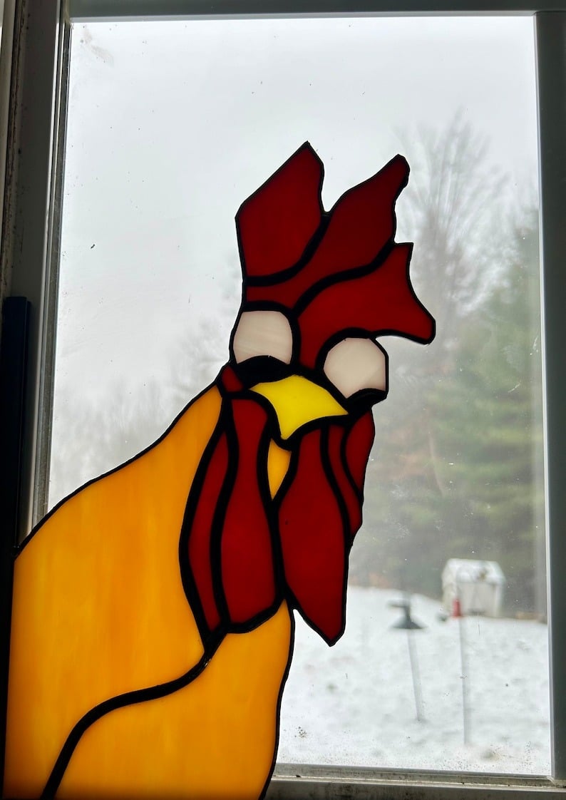 🔥Hot Sale 49% Off🎁Funny Window Corner Decor -🐓Peeping Rooster-4