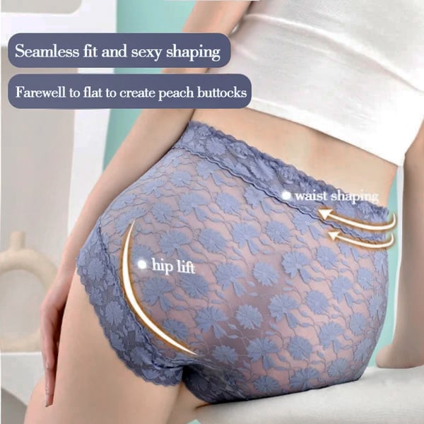 🌷✨️Pay 1 Get 2 Packs Free🌷✨️Sexy Seamless Thin Lace Silk Care Panties-2