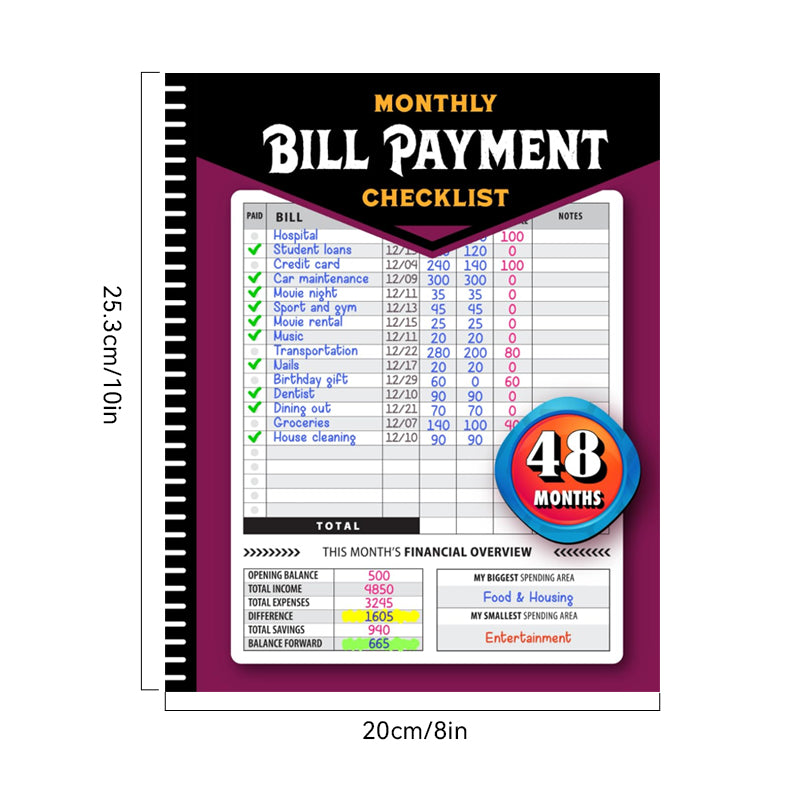 🔥Hot Sale 49%🔥Bill Payment Management Book-12