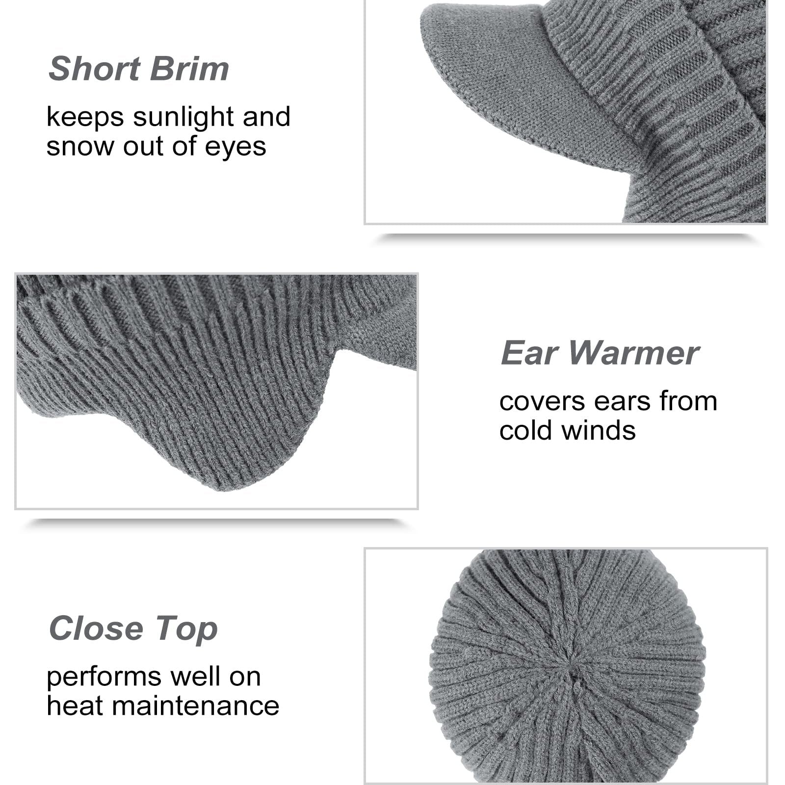 🔥HOT SALE 49% OFF☃️Elastic Warm Ear Protection Knitted Hat-4