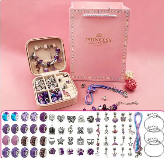 🎄Early Christmas Sale 49% OFF🎁Charm Bracelet Jewelry Making Kit-31