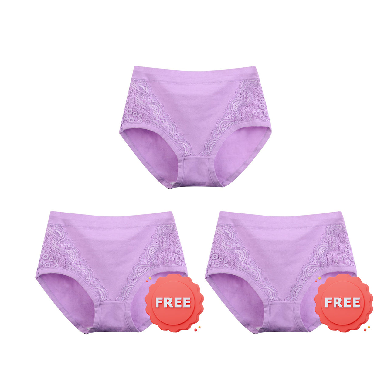 🩷✨️LAST DAY PROMOTION - BUY 1 GET 2 FREE!!🩷✨️2024 Plus Size High Waist Leak Proof Cotton Panties-18