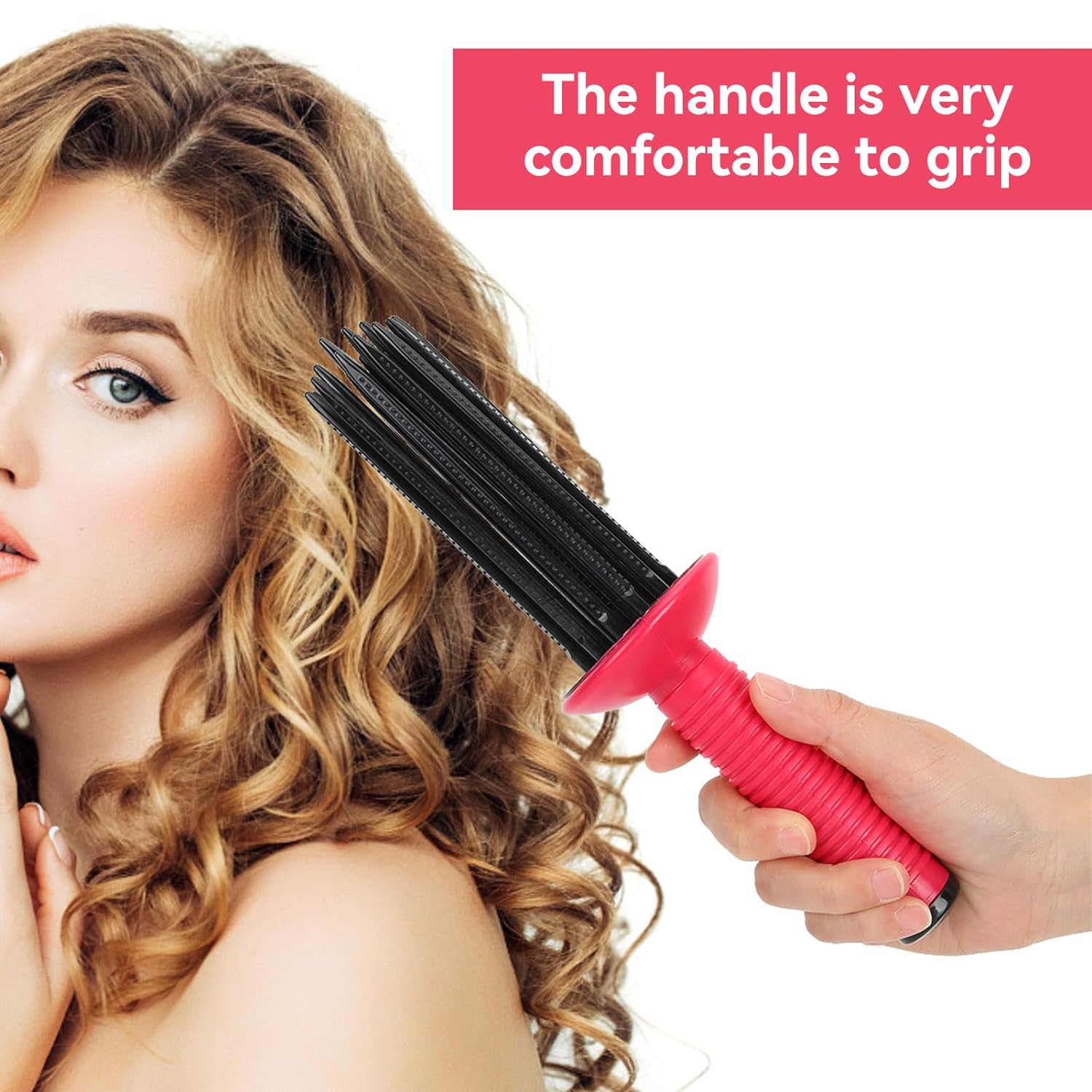 🔥HOT SALE 49% OFF🔥2024 New Fluffy Curling Roll Comb-5