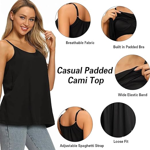 🏆HOT SALE 49% OFF - Loose-fitting Tank Top With Built-in Bra-4