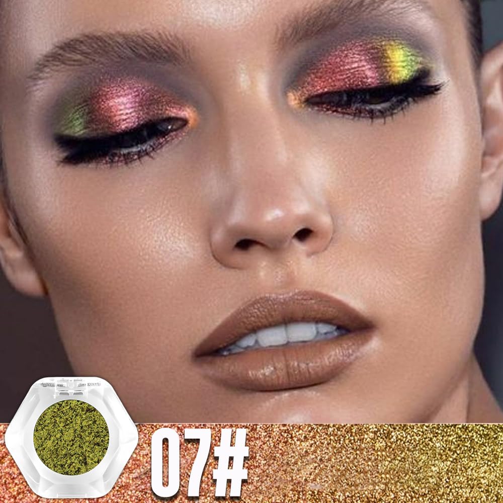 🔥This Week's Special Price：￡7.99!!🔥Double chrome eye shadow-12