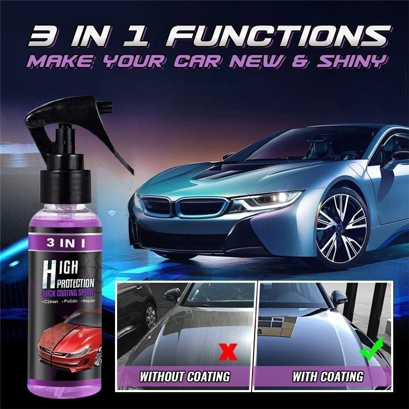 🔥Limited Time Discount 49% OFF❗❗⏰3-IN-1 High Protection Fast Car Coating Spray-3