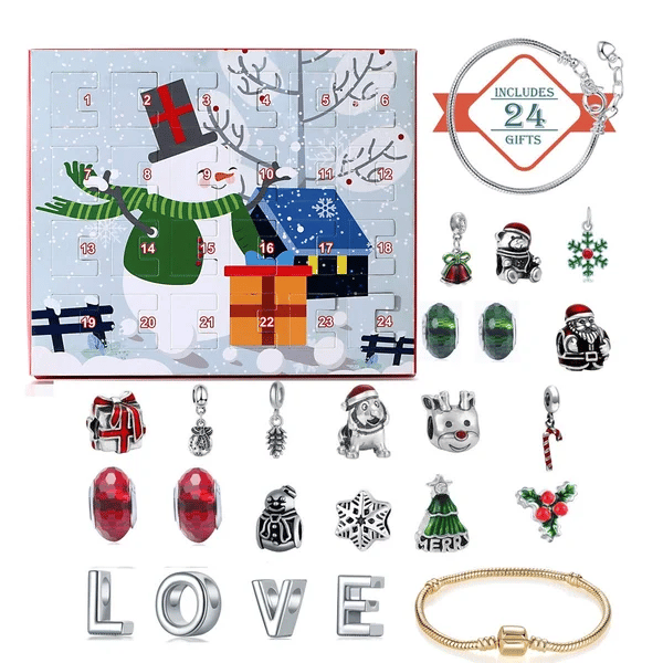 🔥Hot Sale 49% Off🎁24 Pcs DIY Christmas Advent Calendar Bracelets Set