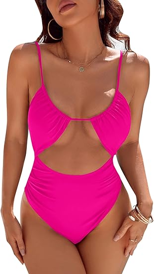 👙Summer Promotion 49% OFF❤️‍🔥Womens One Piece Swimsuit Tummy Control Swimwear-4