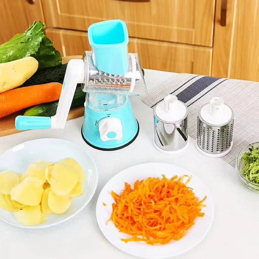 🧑‍🍳Kitchen Artifact - 49%OFF🥳3 in 1 Rotary Cheese Grater Vegetable Slicer