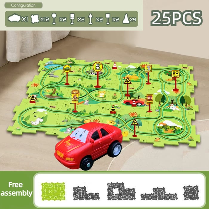 🎅Hot Sale 49% Off✨- 🚗Kids Car Track Set🎁-23