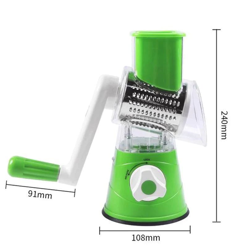 🧑‍🍳Kitchen Artifact - 49%OFF🥳3 in 1 Rotary Cheese Grater Vegetable Slicer-3