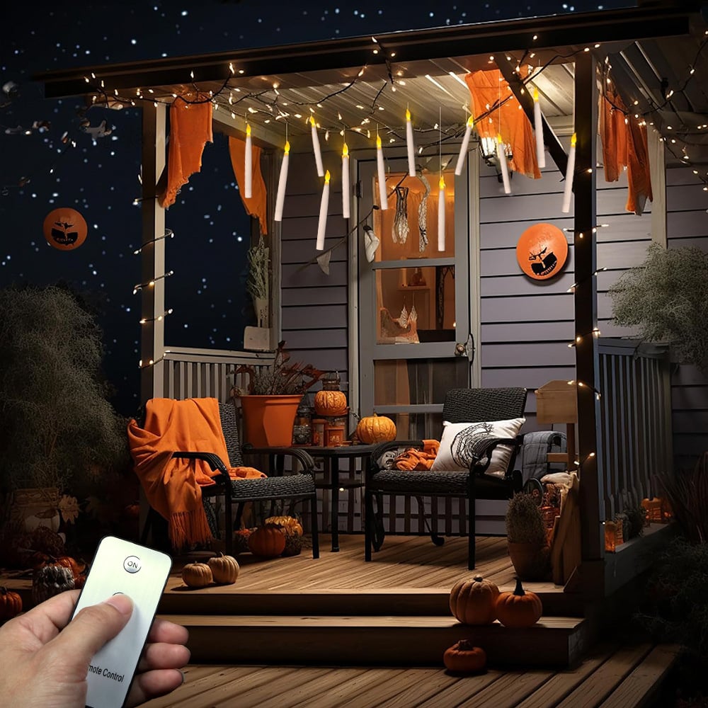 😮Hot Sale 49% Off🎁Halloween Decorations-Floating Candles with Wand🔥-11