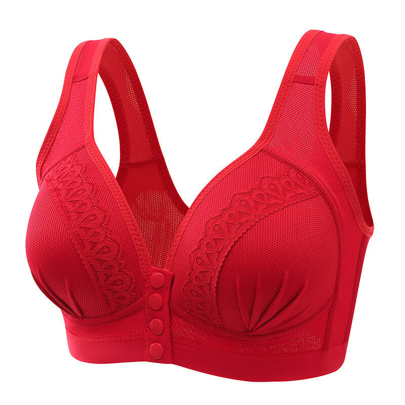 🎁Hot Sale 49% OFF⏳Front Button Breathable Skin-Friendly Cotton Bra-9