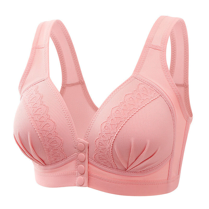 🎁Hot Sale 49% OFF⏳Front Button Breathable Skin-Friendly Cotton Bra-6