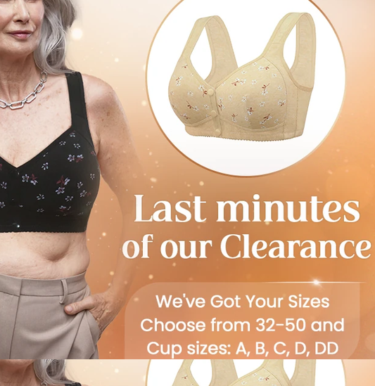 🔥Hot Sales - 49% OFF🥰 Cotton Front Closure Bra!