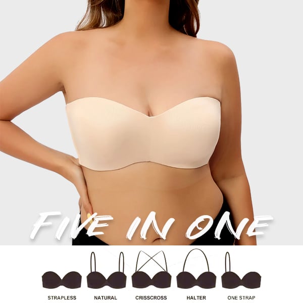 🔥HOT SALE 49% OFF🔥Full Support Non-Slip Convertible Bandeau Bra-1