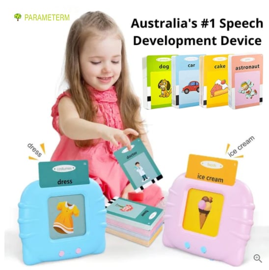 🔥HOT SALE-49% OFF🔥Audible Flashcard Device - Early Development Educational Device + Flashcards (112 Double sided cards)-2