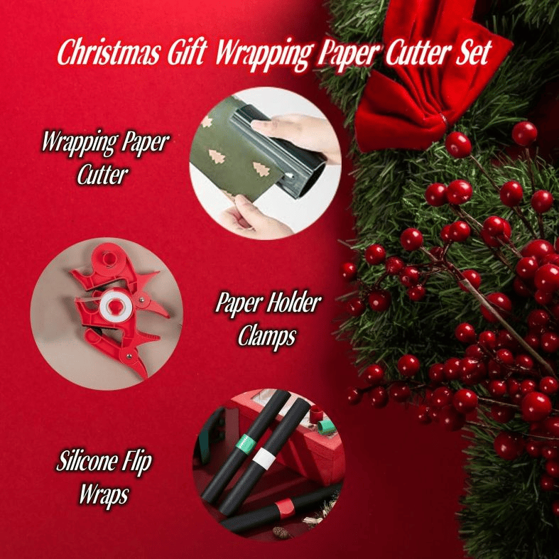 🎄Early Christmas Sale 49% OFF🎁Christmas Gift Wrapping Paper Cutter Set-3