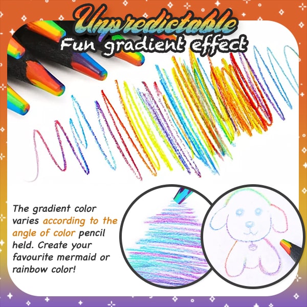 🔥Hot Sale 49% OFF🔥Fun Rainbow Gradient Coloring Pencil-1