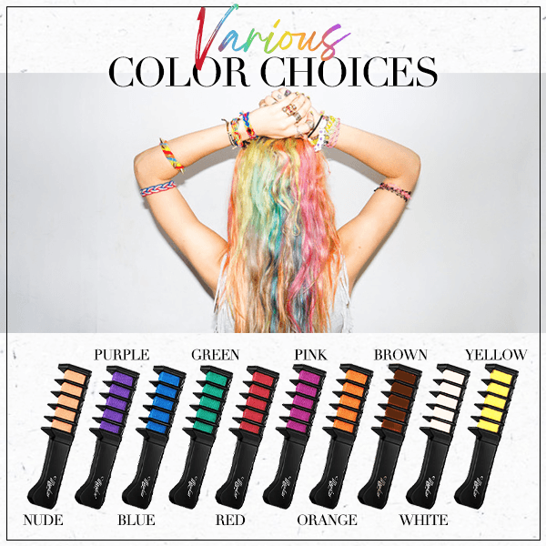 🔥HOT SALE 49% OFF🔥Temporary Hair Dye Chalk Comb- Cruelty Free-11