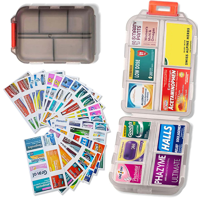 🔥HOT SALE 49% OFF🔥Travel Pill Organizer Box (147 Labels for Customization)-20