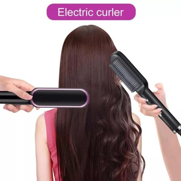 🔥🔥New Hair Straightener Brush🔥🔥-1