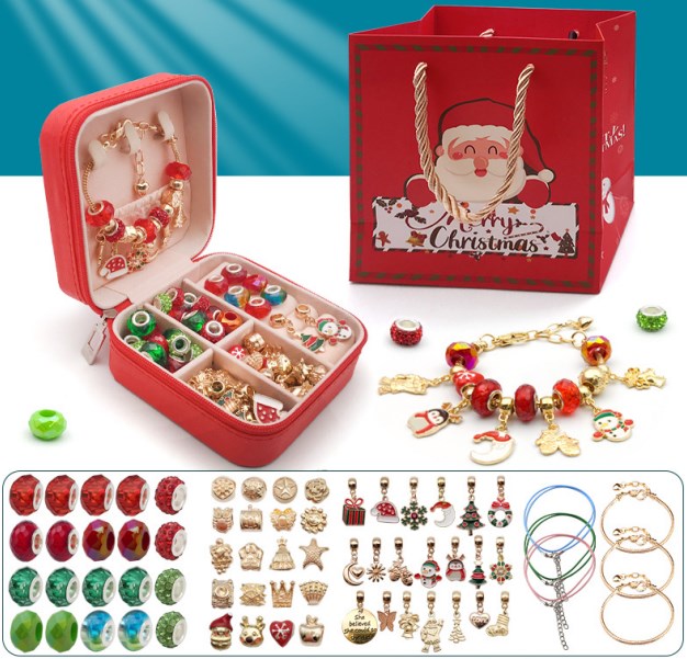 🎄Early Christmas Sale 49% OFF🎁Charm Bracelet Jewelry Making Kit-4