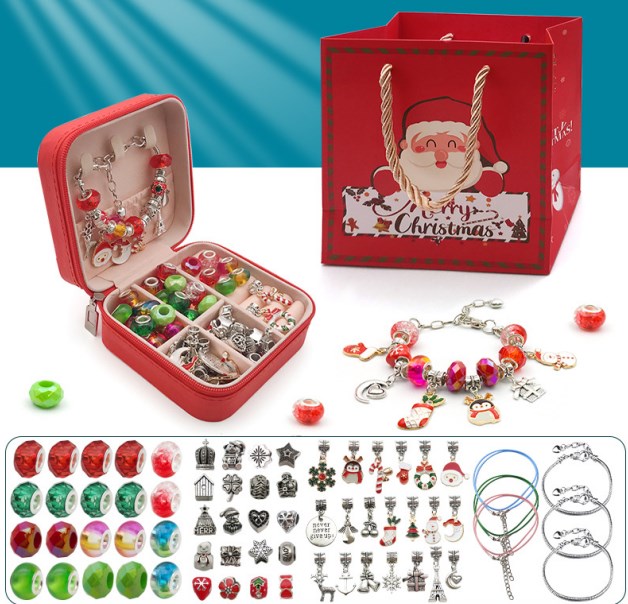 🎄Early Christmas Sale 49% OFF🎁Charm Bracelet Jewelry Making Kit-5