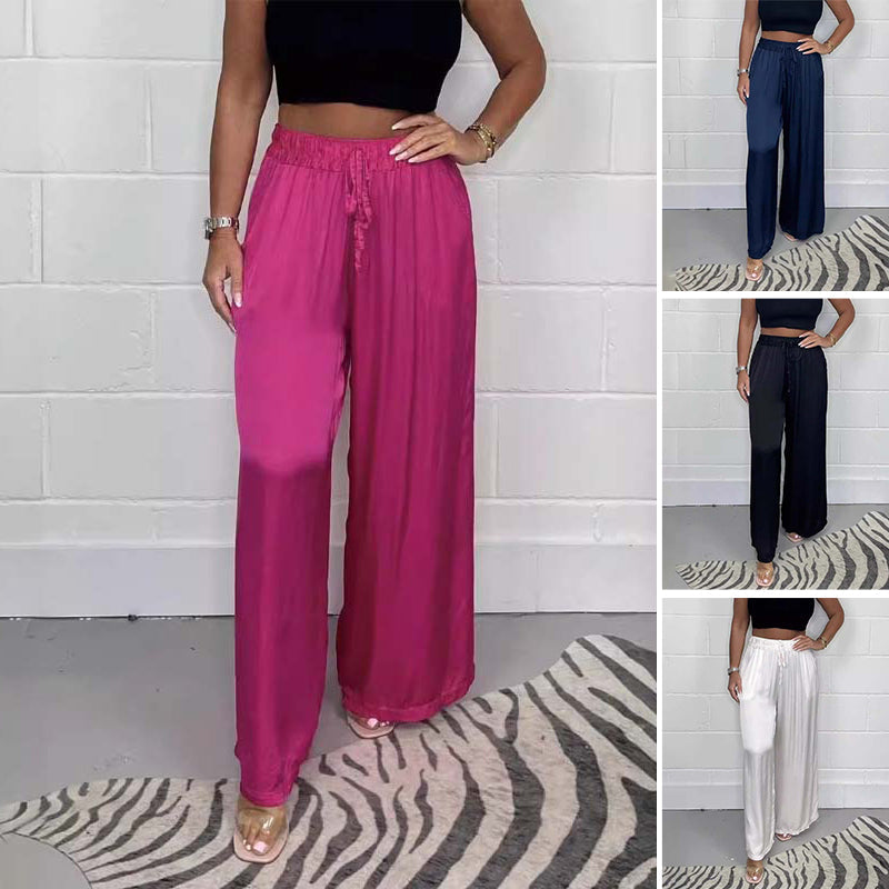 🔥LAST DAY SALE 49% OFF💃Straight Leg Smooth Loose Trousers