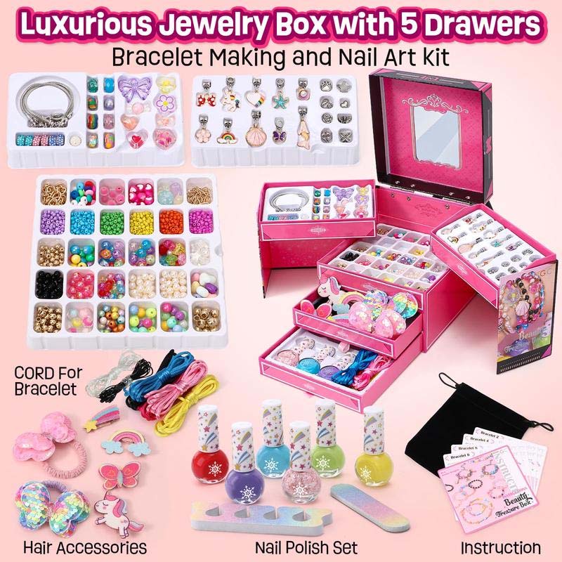 🎄Early Christmas Sale 49% OFF🎁Charm Bracelet Jewelry Making Kit-3