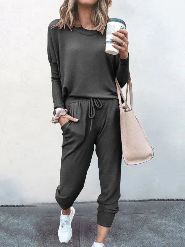 🔥HOT SALE 49% OFF🔥WOMEN'S SWEATSUIT TWO PIECE OUTFIT-17