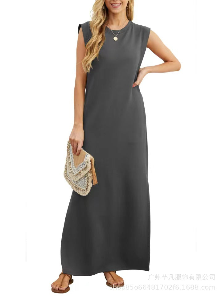 🔥SUMMER SALE 49% OFF⏰NEW CASUAL LOOSE SPLIT WRINKLE-FREE MAXI DRESS-10