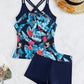 🩱Hot Sale 49% OFF👙Tankini Swimsuits Tummy Control Two Piece Blouson Bathing Suit-13