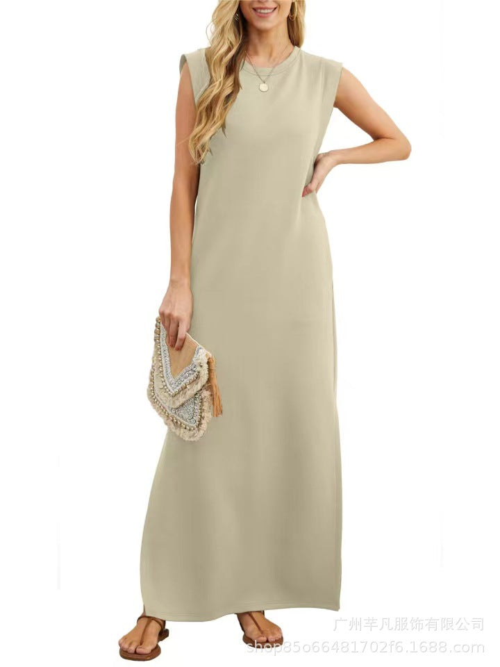 🔥SUMMER SALE 49% OFF⏰NEW CASUAL LOOSE SPLIT WRINKLE-FREE MAXI DRESS-11