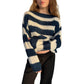 💃HOT SALE 49% OFF🍂Women's Casual Loose Striped Oversized Sweater-14