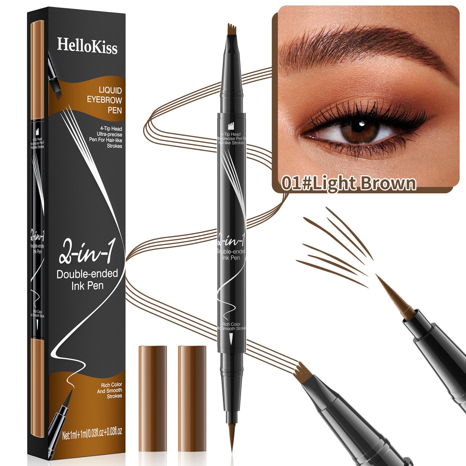 🔥PAY 1 GET 2PCS🔥Microblading Eyebrow Pencil-14