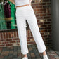 🔥Hot Sale - 49% Off👖Tummy Control Twill Cropped Wide Leg Pant-5