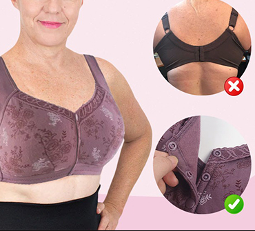 🔥Hot Sales - 49% OFF🥰 Cotton Front Closure Bra!-1